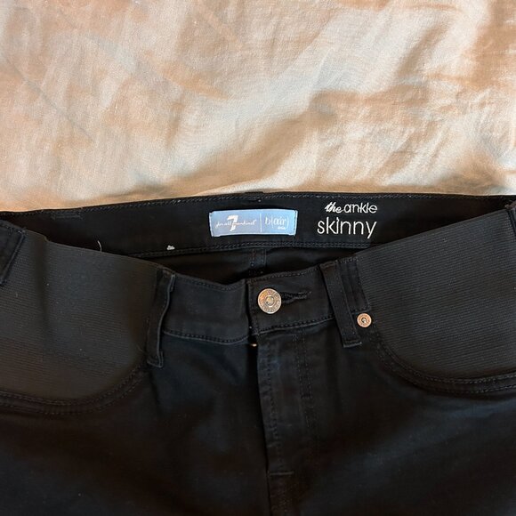 7 For All Mankind Maternity Jeans skinny - Picture 3 of 8